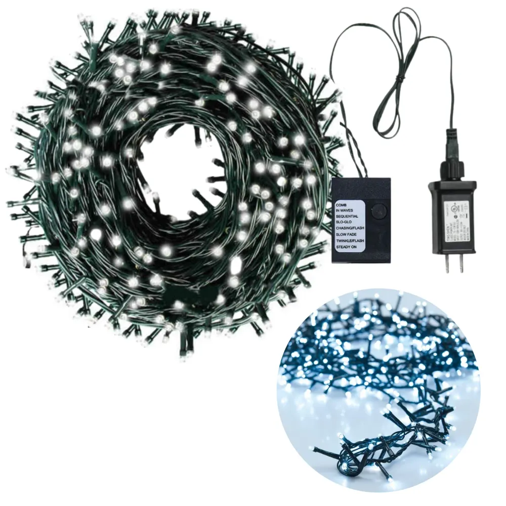 Cheqo® Kerstboomverlichting - Micro Clusterverlichting - Kerstlampjes - Led Verlichting - Kerstverlichting voor Binnen en...