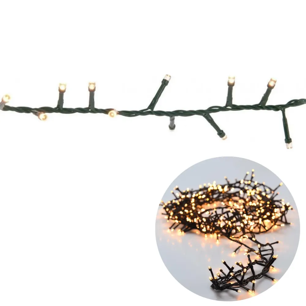 Cheqo® Kerstboomverlichting - Micro Clusterverlichting - Kerstlampjes - Led Verlichting - Kerstverlichting voor Binnen en...