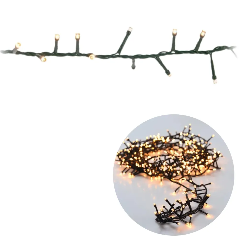 Cheqo® Kerstboomverlichting - Micro Clusterverlichting - Kerstlampjes - Led Verlichting - Kerstverlichting voor Binnen en...