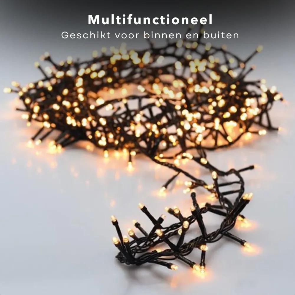 Cheqo® Kerstboomverlichting - Micro Clusterverlichting - Kerstlampjes - Led Verlichting - Kerstverlichting voor Binnen en...