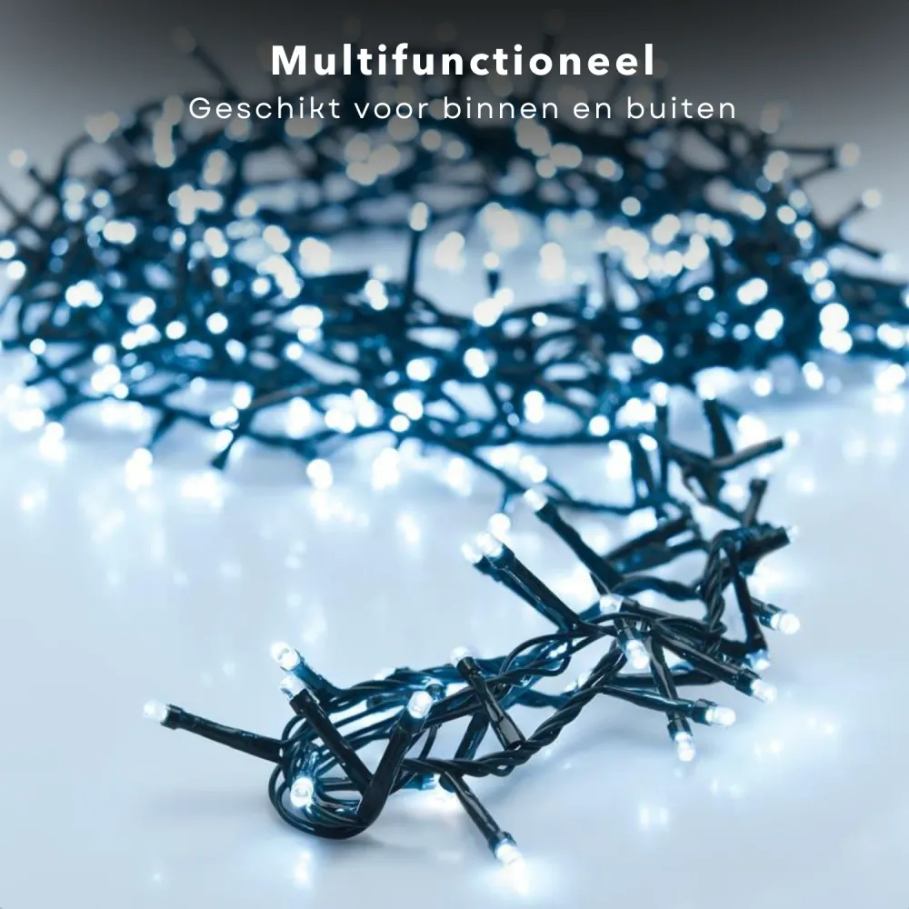 Cheqo® Kerstboomverlichting - Micro Clusterverlichting - Kerstlampjes - Led Verlichting - Kerstverlichting voor Binnen en...