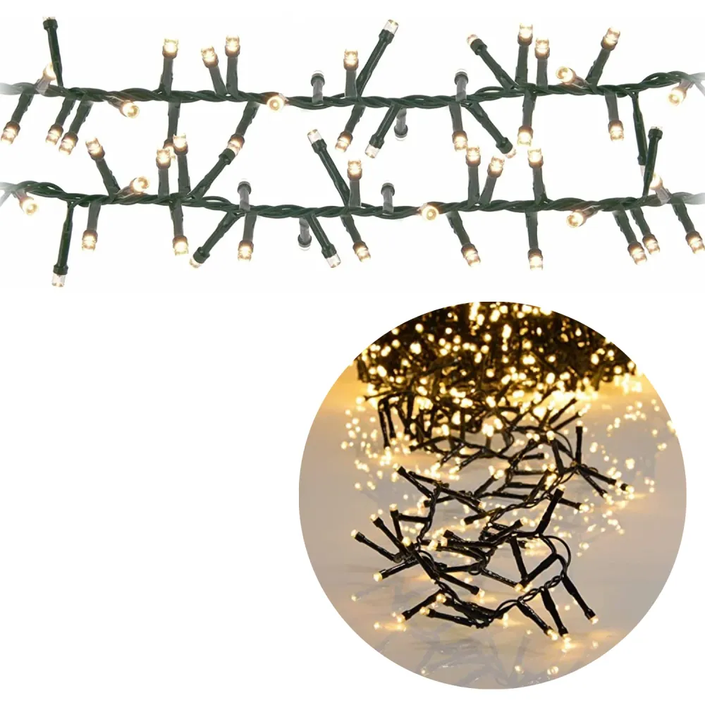 Cheqo® Kerstboomverlichting - Micro Clusterverlichting - Kerstlampjes - Led Verlichting - Kerstverlichting voor Binnen en...