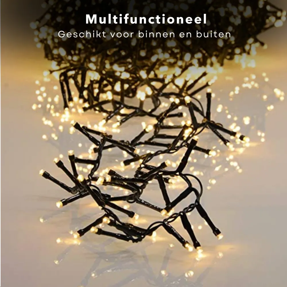 Cheqo® Kerstboomverlichting - Micro Clusterverlichting - Kerstlampjes - Led Verlichting - Kerstverlichting voor Binnen en...