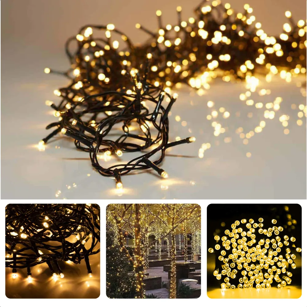 Cheqo® Kerstverlichting - Kerstboomverlichting - Kerstlampjes - Sfeerverlichting - LED Verlichting - Voor Binnen en Buiten...