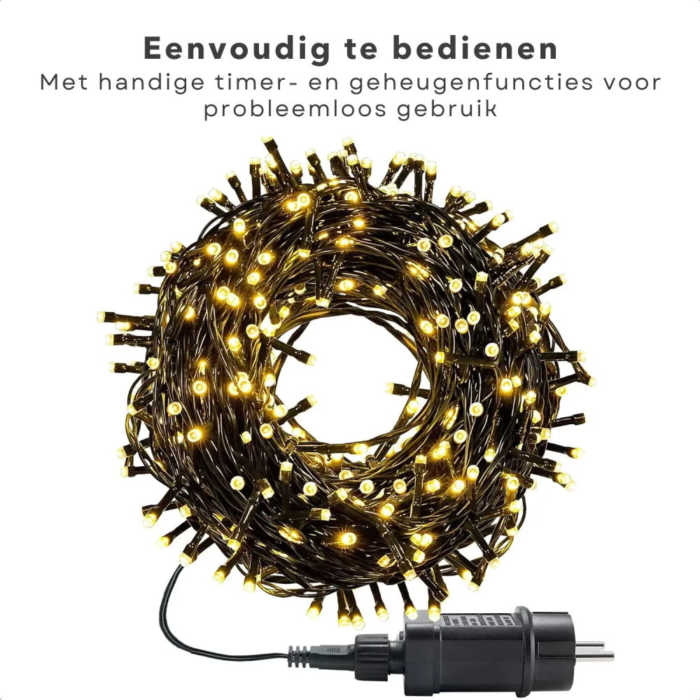 Cheqo® Kerstverlichting - Kerstboomverlichting - Kerstlampjes - Sfeerverlichting - LED Verlichting - Voor Binnen en Buiten...
