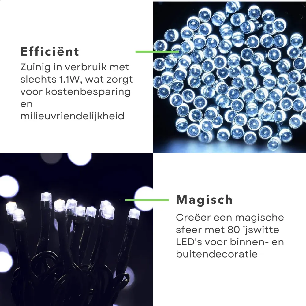 Cheqo® Kerstverlichting - Kerstboomverlichting - Kerstlampjes - Sfeerverlichting - LED Verlichting - Voor Binnen en Buiten...