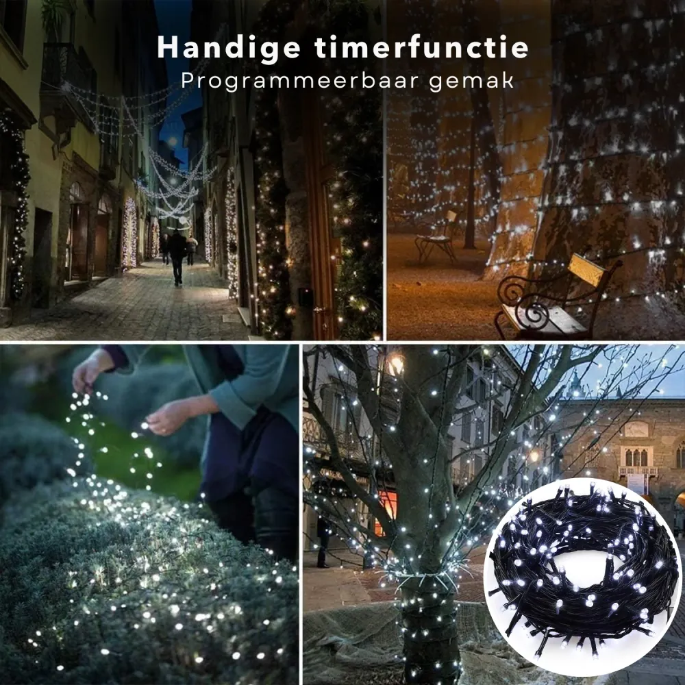 Cheqo® Kerstverlichting - Kerstboomverlichting - Kerstlampjes - Sfeerverlichting - LED Verlichting - Voor Binnen en Buiten...