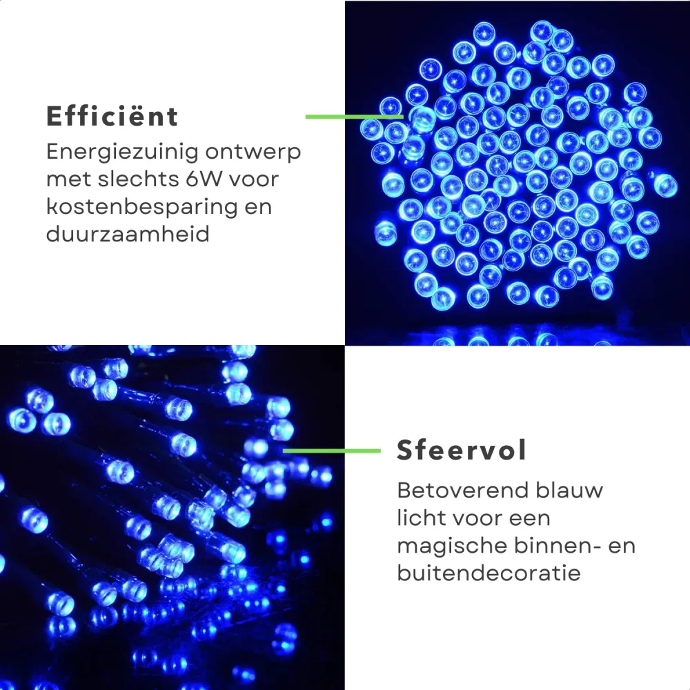 Cheqo® Kerstverlichting - Kerstboomverlichting - Kerstlampjes - Sfeerverlichting - LED Verlichting - Voor Binnen en Buiten...