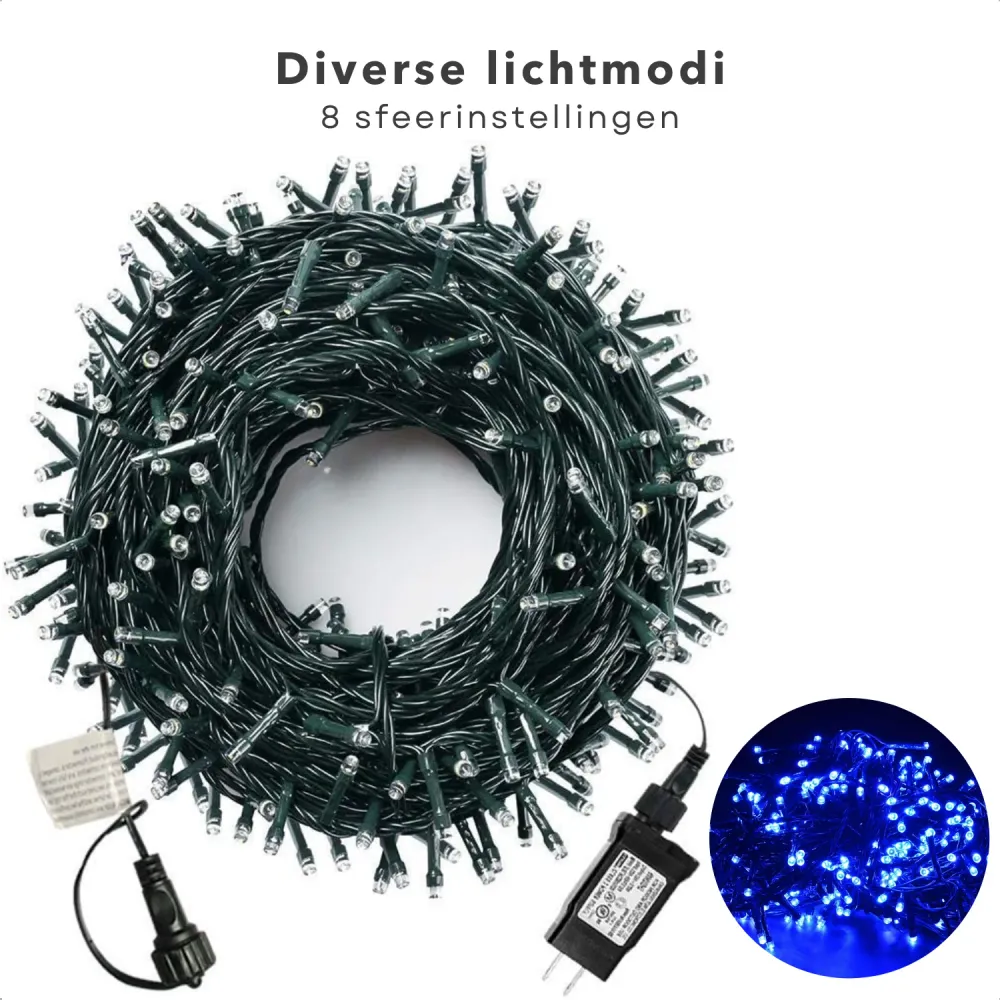 Cheqo® Kerstverlichting - Kerstboomverlichting - Kerstlampjes - Sfeerverlichting - LED Verlichting - Voor Binnen en Buiten...
