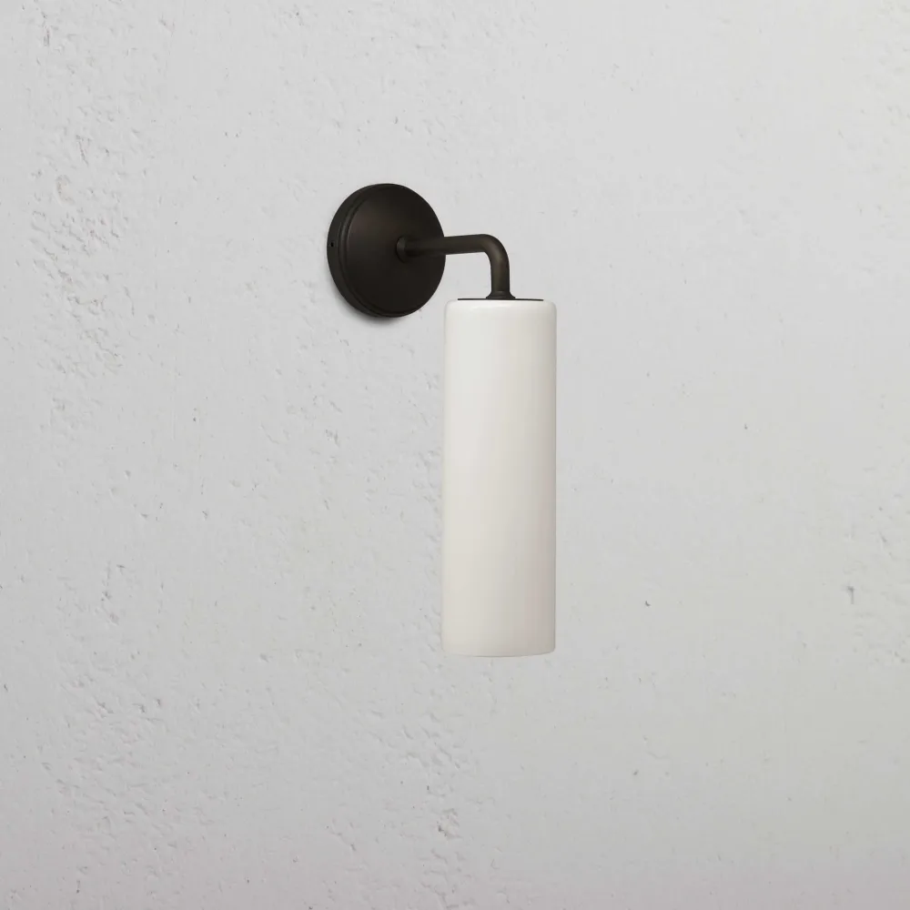 Claremont Kleine Wandlamp Fijn Porselein - Brons