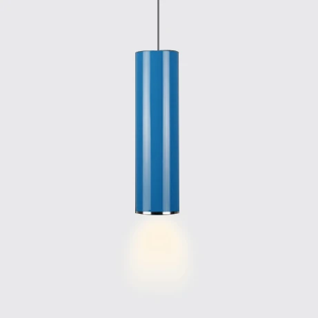 11"/19"/23,5" H blauw/groene metalen cilinder hanglamp eenvoudige stijl 1 kop bar hangende hanglamp warm/wit Clearhalo