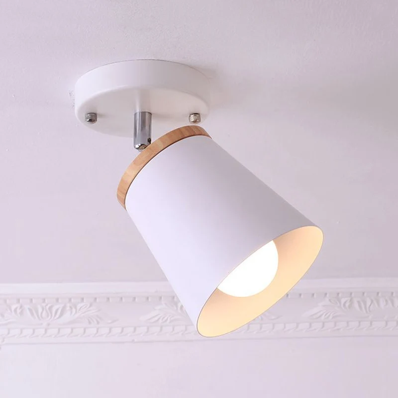 1/2/3-lamp semi-inbouwlicht modernisme taps toelopende schaduw metaal draaibaar semi-inbouwlicht wit voor woonkamer Clearhalo