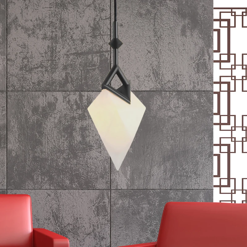 1/2-lichts slaapkamer hanglamp met peervormige kunststof kap, zwart/goud hangende lamp Scandinavische stijl Clearhalo