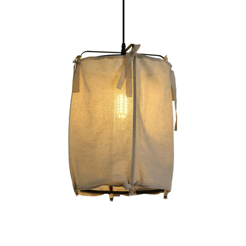 12 "/14"/16 "brede lantaarn hanglamp moderne stoffen kap 1 licht witte hanglamp voor restaurant Clearhalo