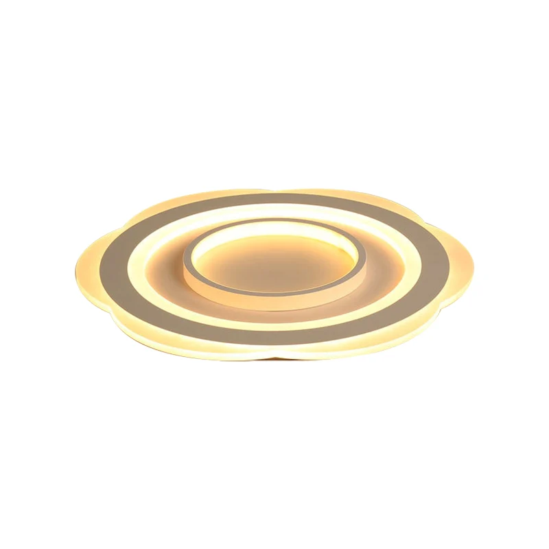 16"/19,5"/23,5" Bloem Plafondarmatuur Moderne Acryl Woonkamer Inbouwlamp Warm/Wit Clearhalo