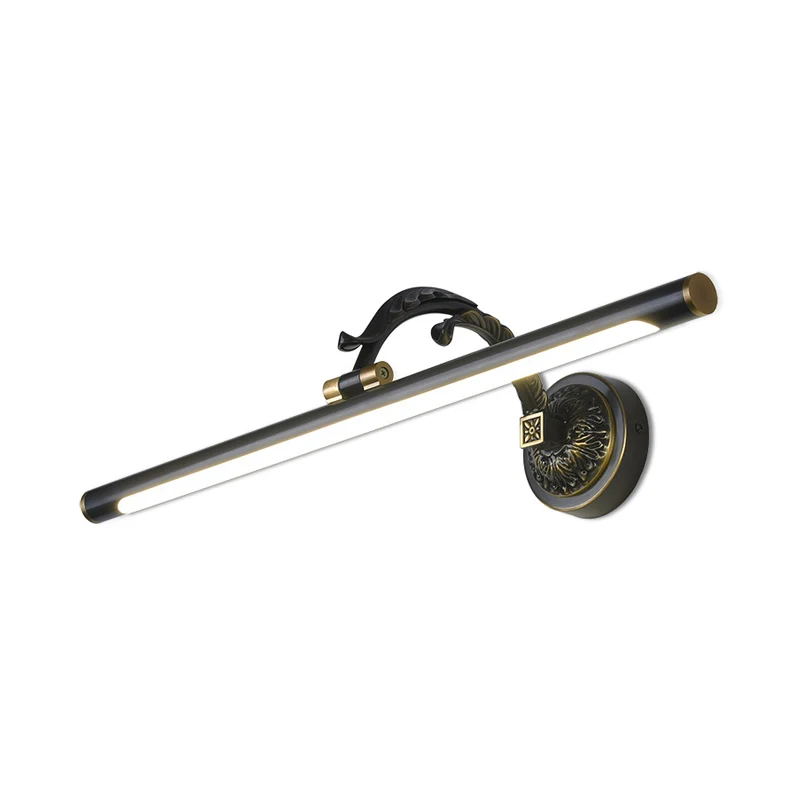14 "/18"/23 "brede langwerpige wastafellamp traditionele LED metaal zwart/antiek messing blaker lichtpunt voor badkamer Cl...