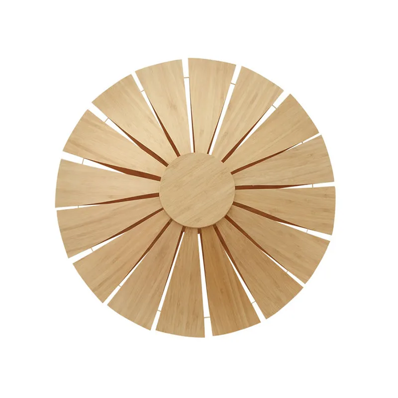 19.5 "/23.5" Dia Ronde Wandkandelaar Verlichting Moderne Stijl Houtfineer 1 Licht Woonkamer Wandlamp Clearhalo