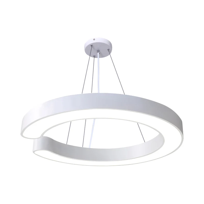19,5"/23,5"/31,5" brede C-vorm hangende verlichting minimalistische metalen led wit/zwart plafond hanglamp wit/warm/natuur...