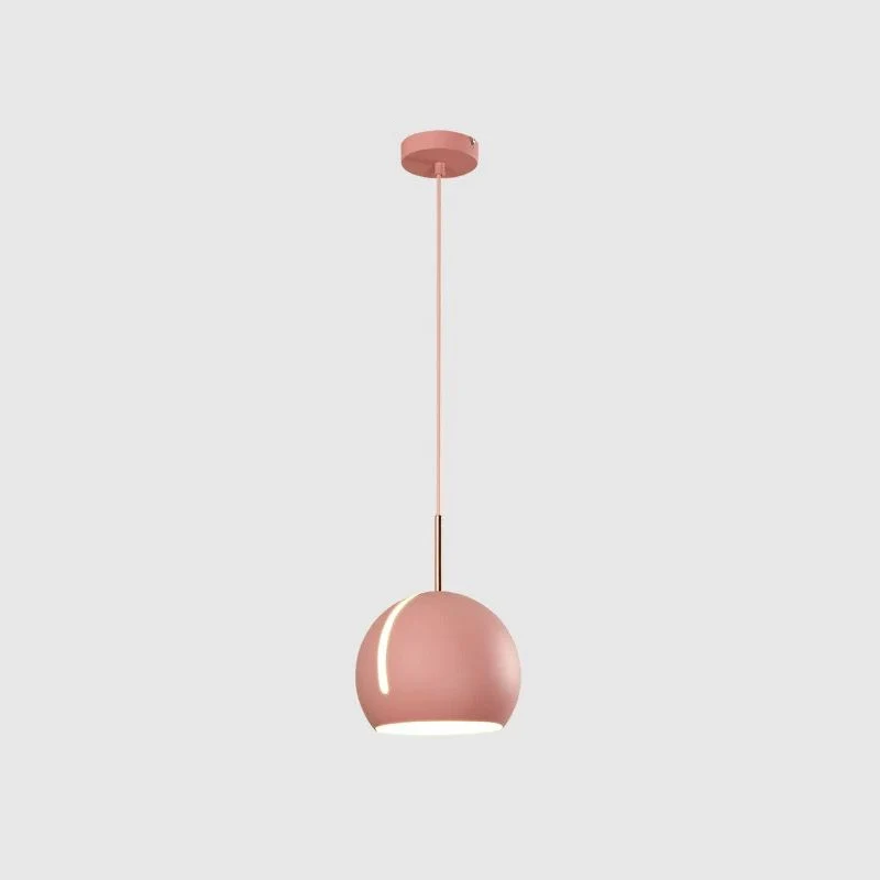 1-kops eetkamer hanglampset Minimalistische hanglamp met spleetbol metalen kap Clearhalo