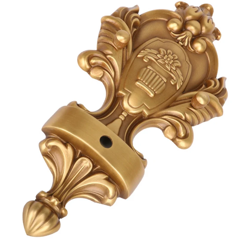 1-lamp bloemblaadje wandverlichtingsarmatuur vintage stijl wit glazen wandlamp met gouden dolfijn-deco Clearhalo