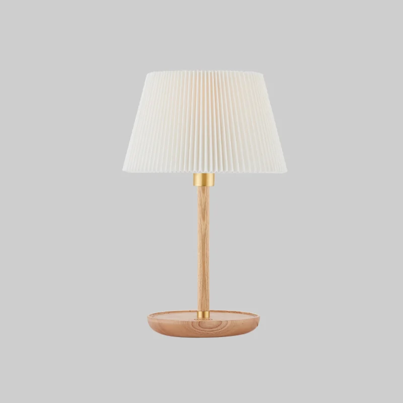 1-lamps woonkamer tafellamp modernisme blauw/wit bureaulamp met uitlopende stoffen kap Clearhalo