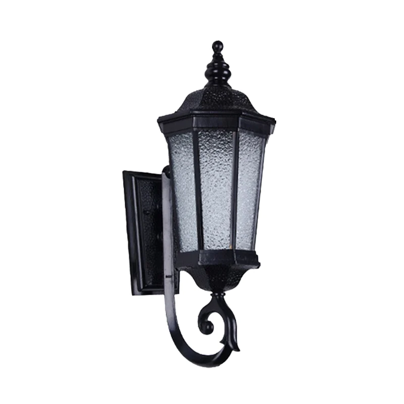 1-lichts Verum wandkandelaar verlichting landelijk waterglas zwarte afwerking wandgemonteerde lamparmatuur Clearhalo