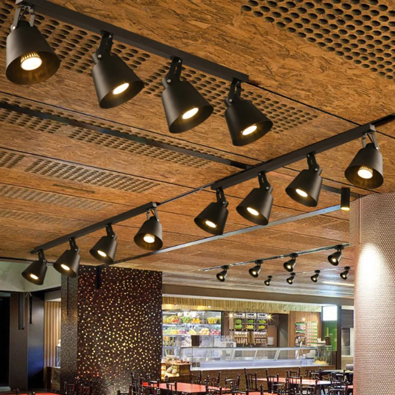 2/3/4 Lichten Emmer Plafondlamp Armatuur Loft Stijlvol Zwart/Wit Afwerking Metaal Draaibaar Semi Inbouw Verlichting Clearhalo