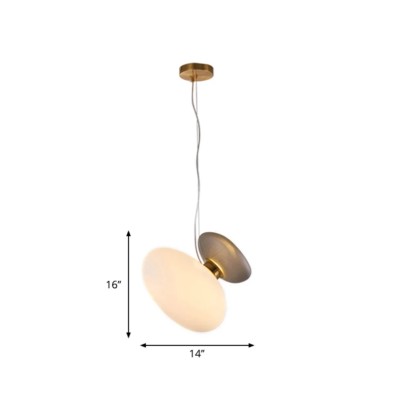 2-lampen eetkamer hanglamp postmoderne messing ophangverlichting met kiezelsteen lichtblauw/crème glazen kap Clearhalo