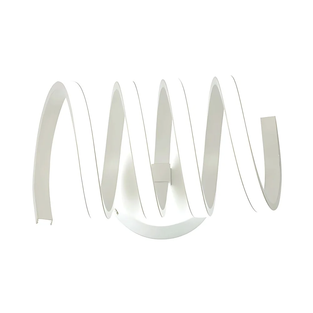 3/4/7 Spiraal Acryl LED Wandkandelaar Moderne Enkele Lichte Witte Wandlamp Warm/Wit/Natuurlijk Licht Clearhalo