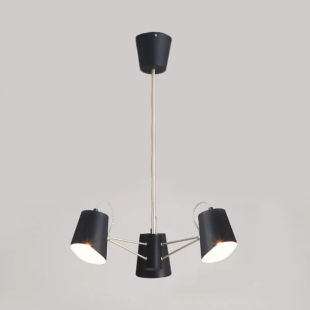 3/6/8 lampen emmer kroonluchter licht eigentijds metaal zwart hanglamp voor woonkamer Clearhalo