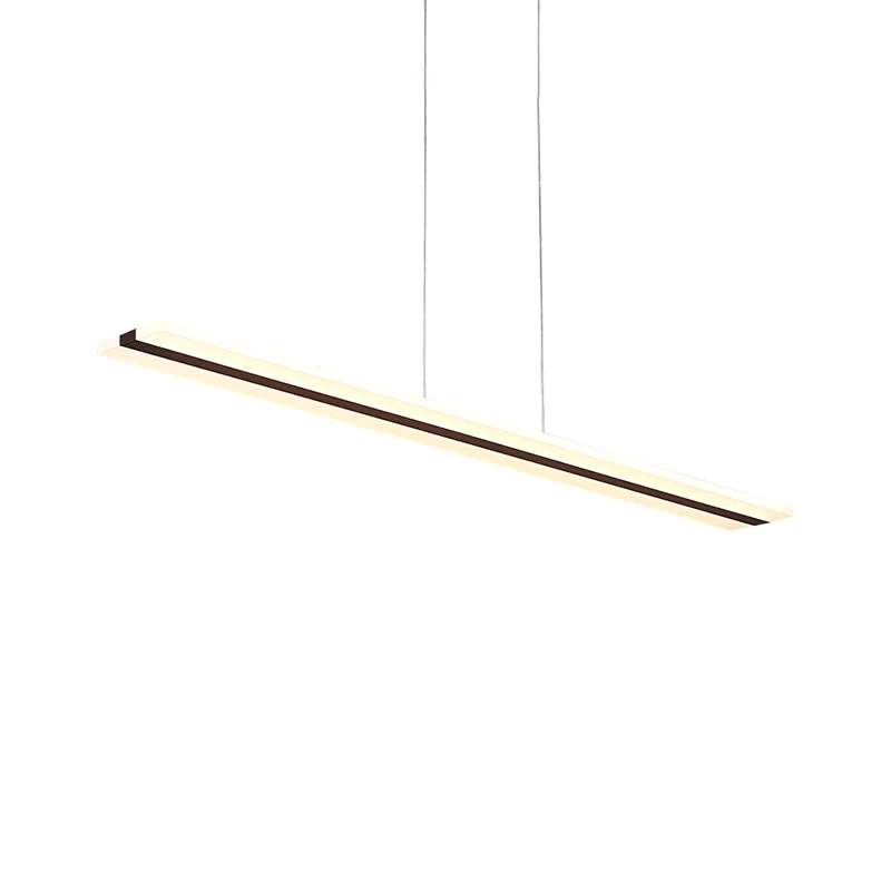 39"/47" brede ultradunne acryl hangende moderne LED witte plafondlamp warm/wit licht Clearhalo