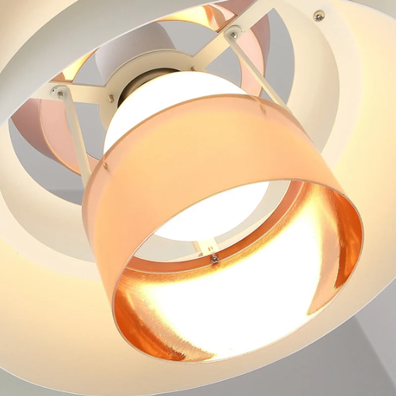 3-laags hanglamp, eigentijds metaal, 1 lamp, eetkamerplafondlamp zwart/wit Clearhalo