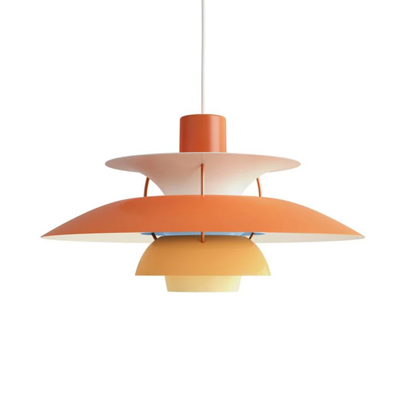 3-laags hanglamp met uitlopende kap Macaron-stijl aluminium 1 licht zwart/grijze hanglamp, 12"/16" breed Clearhalo