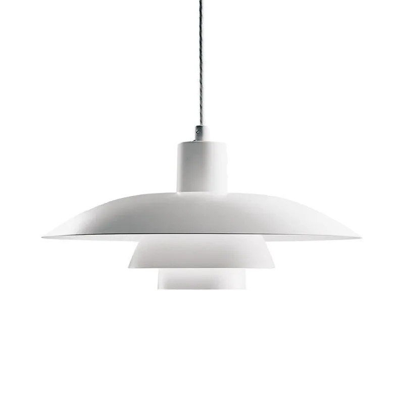 3-laags hanglamp Scandinavisch aluminium enkele witte plafondlamp voor zitkamer Clearhalo