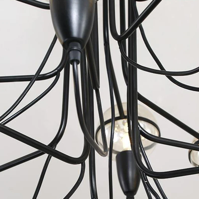 3-lichts plafondverlichting traditionele globe helderglazen clusterhanger zwart voor slaapkamer Clearhalo