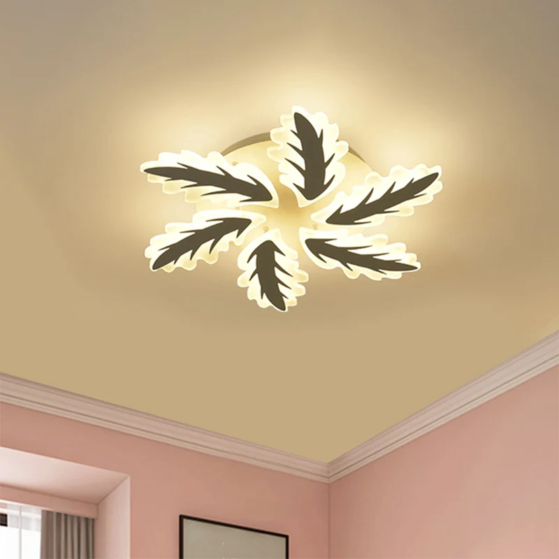 6/8/12 lichten woonkamer plafondlamp met windmolen acryl kap witte inbouwlamp warm / wit / natuurlijk licht Clearhalo