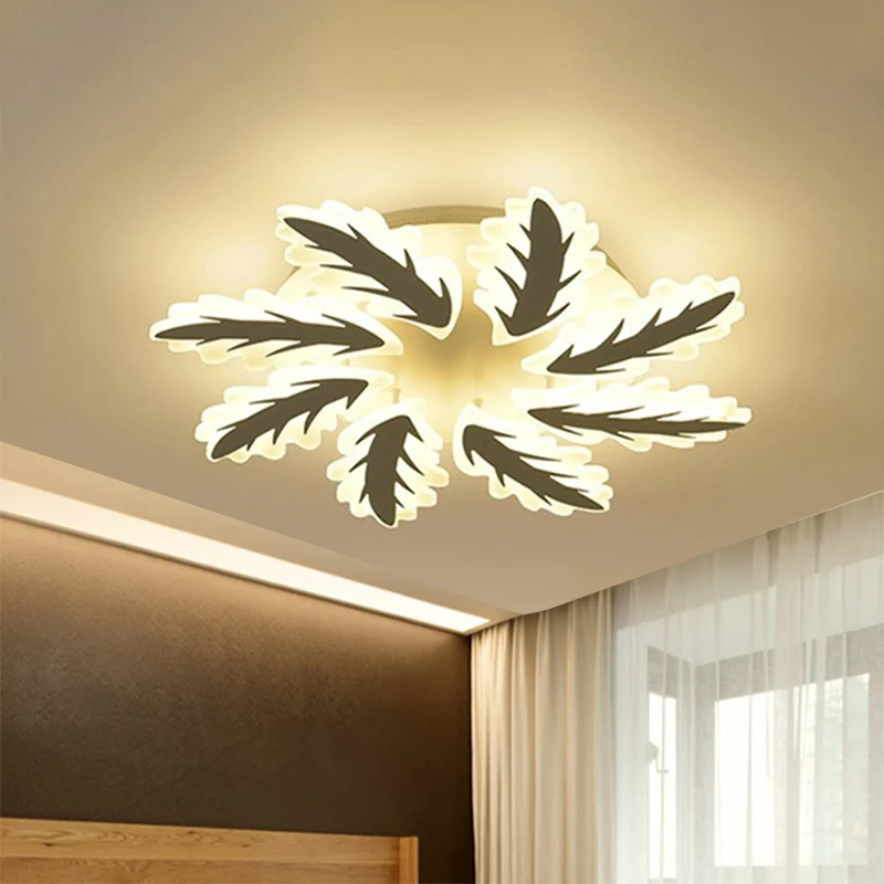 6/8/12 lichten woonkamer plafondlamp met windmolen acryl kap witte inbouwlamp warm / wit / natuurlijk licht Clearhalo