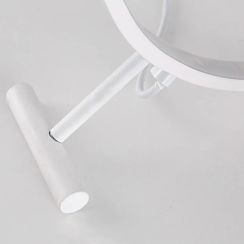 8"/12"/16" Dia zwart/wit hoepel leeslamp moderne LED 1 licht acryl plug- bureaulamp warm/wit licht Clearhalo