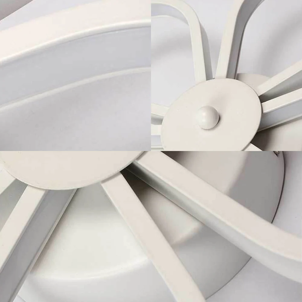 Acryl bloem wandgemonteerd licht modern wit LED schanslicht warm/wit licht voor eetkamer Clearhalo