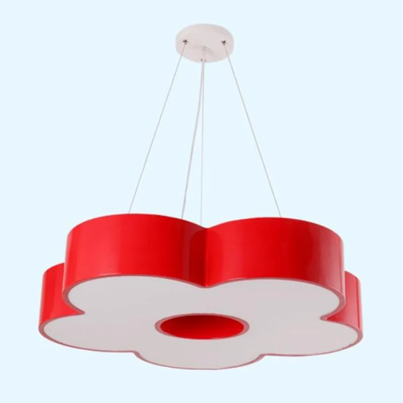 Acryl bloemen kroonluchter hanglamp kinderstijl LED hanglamp voor de kleuterschool Clearhalo