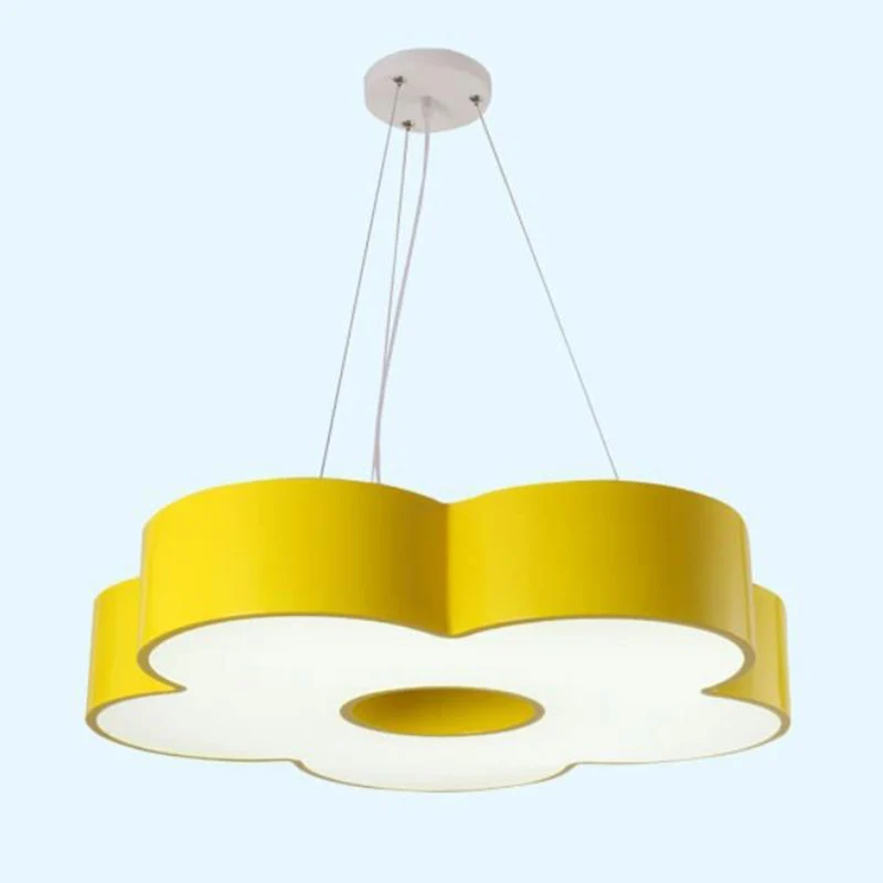 Acryl bloemen kroonluchter hanglamp kinderstijl LED hanglamp voor de kleuterschool Clearhalo