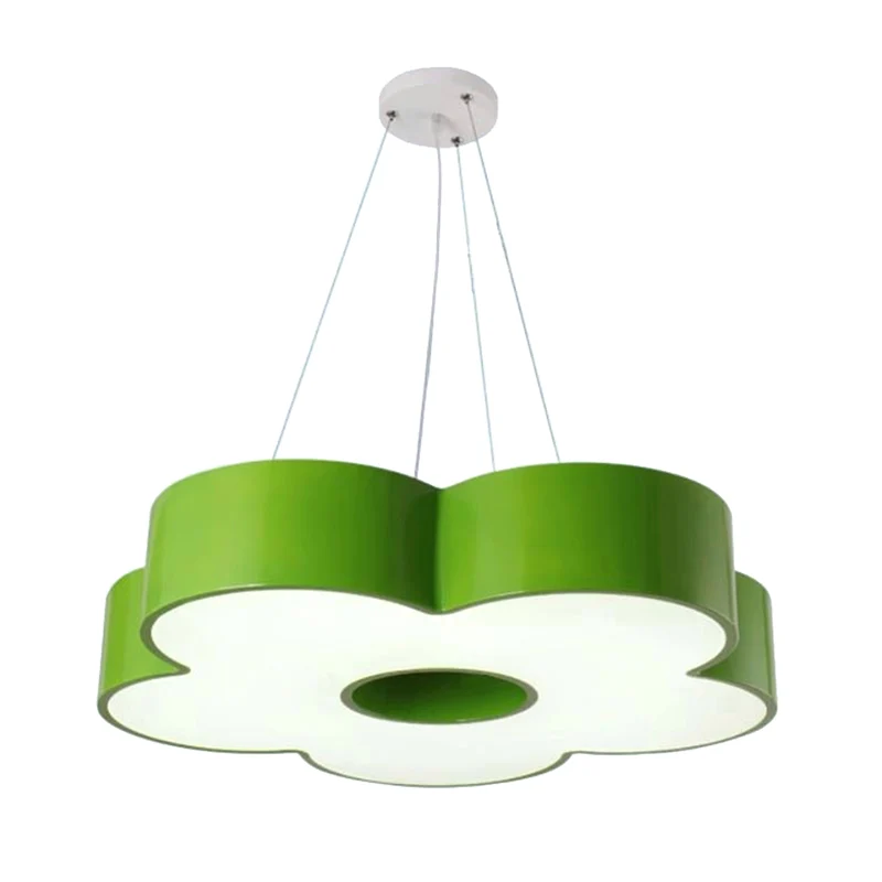 Acryl bloemen kroonluchter hanglamp kinderstijl LED hanglamp voor de kleuterschool Clearhalo