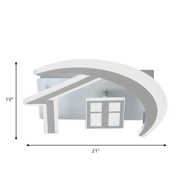 Acryl huis inbouw plafondlamp Scandinavische plafondlamp wit voor slaapkamer Clearhalo