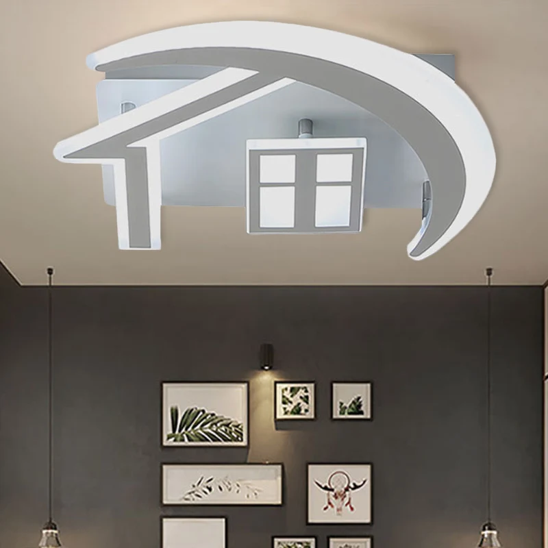 Acryl huis inbouw plafondlamp Scandinavische plafondlamp wit voor slaapkamer Clearhalo