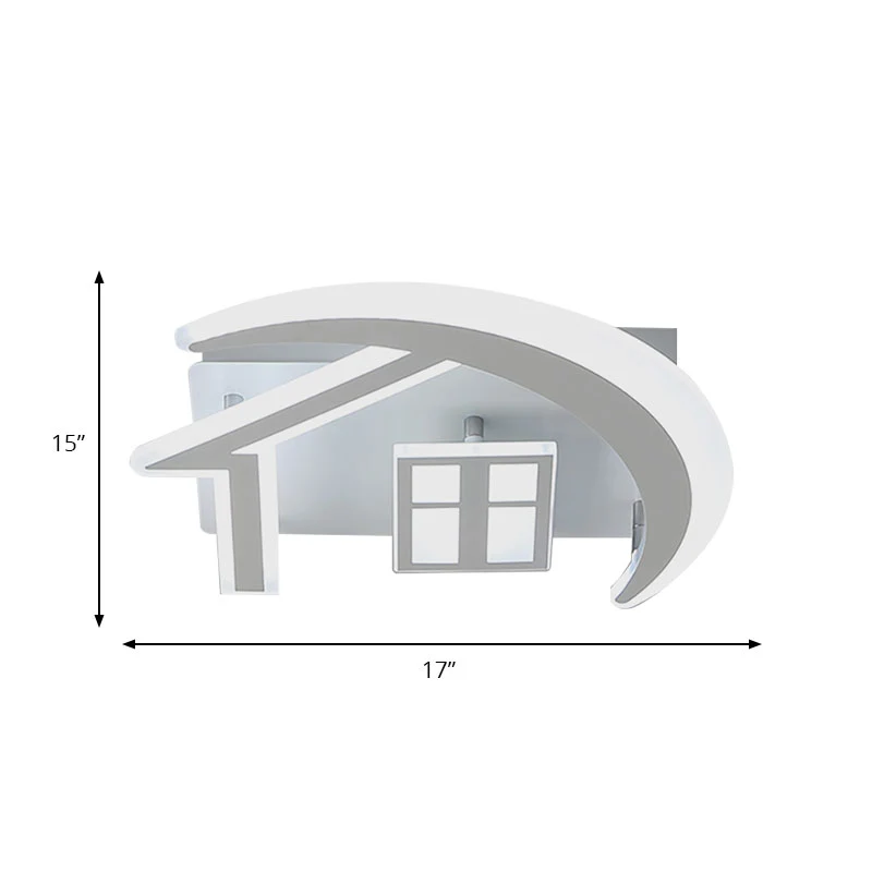 Acryl huis inbouw plafondlamp Scandinavische plafondlamp wit voor slaapkamer Clearhalo