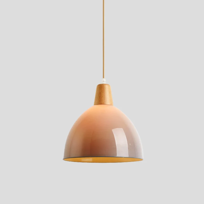 Acryl koepelvormige hangende plafondlamp modernistische 1-kops grijze druppel hanglamp voor nachtkastje Clearhalo