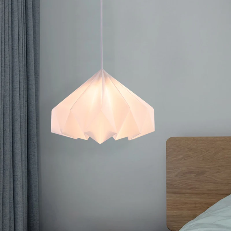 Acryl kronkelige kegel hangende verlichting Modernisme 1-koppige plafondhanglamp wit Clearhalo