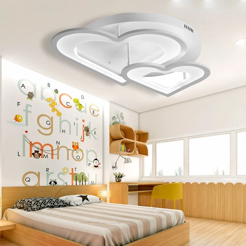 Acryl Liefdevol Hart Plafondlamp Eetkamer Hal Moderne LED-plafondmontagelamp wit Clearhalo
