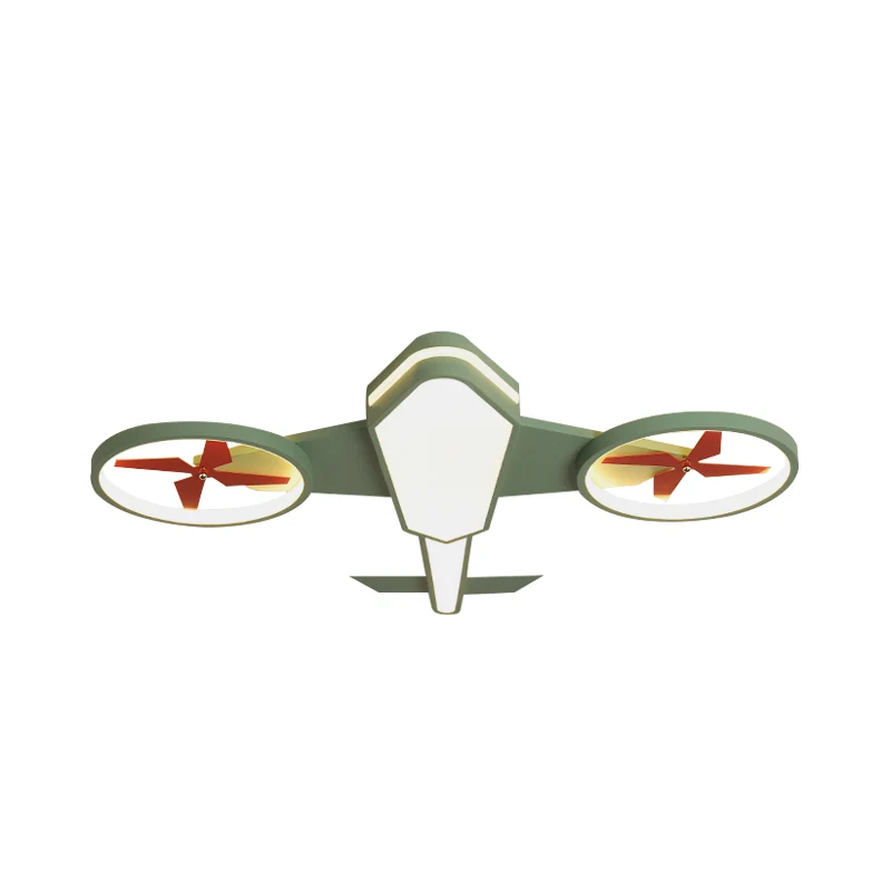 Acryl Propeller Vliegtuig Plafondlamp Themapark Winkel Cartoon LED Inbouwplafondlamp Clearhalo