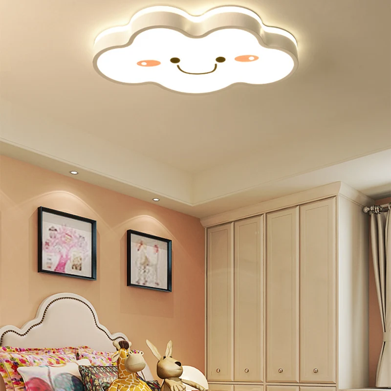 Acryl Shy Cloud inbouwplafondlamp kinderslaapkamer cartoon LED-plafondarmatuur wit Clearhalo